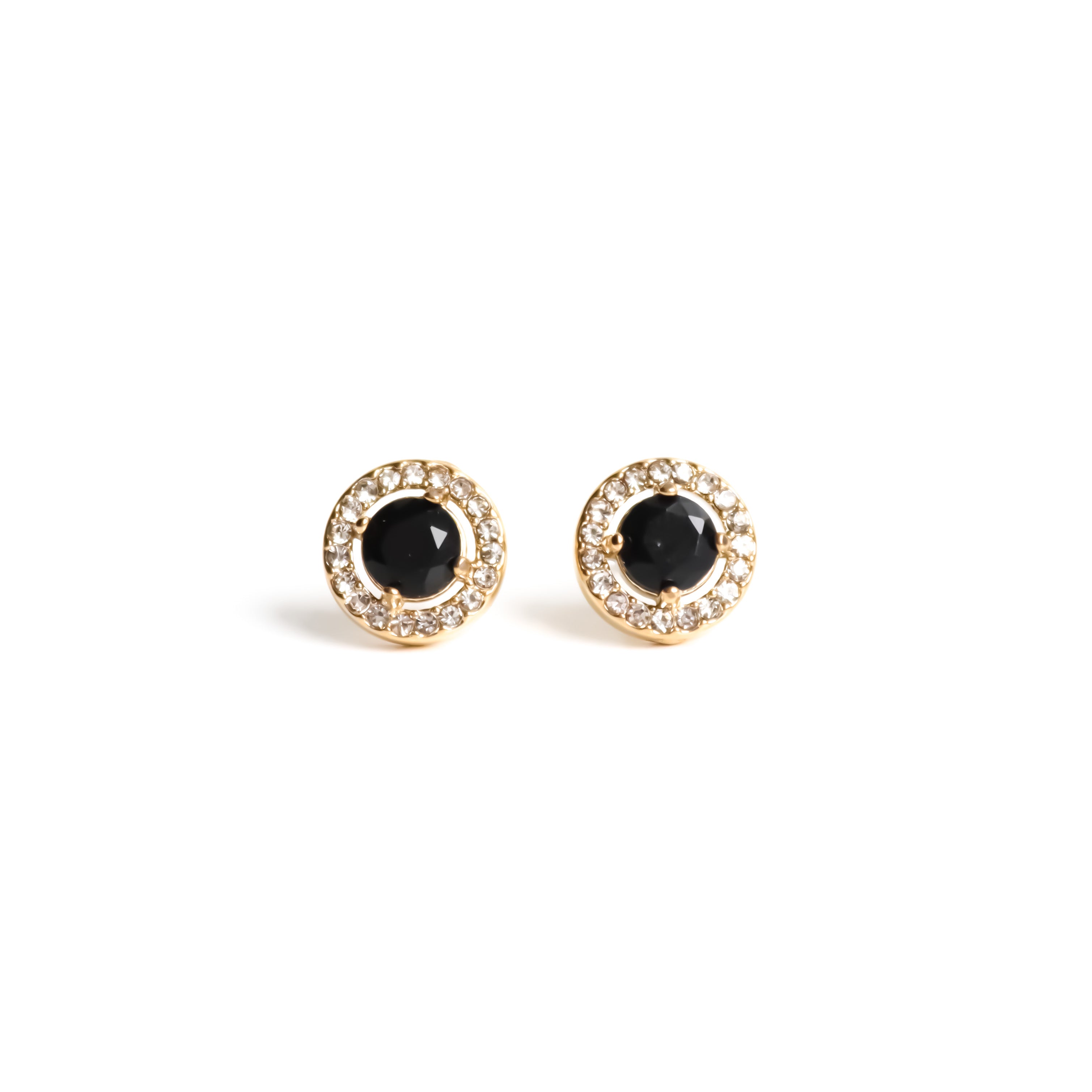 Elisabeth Earrings - Gold/Black