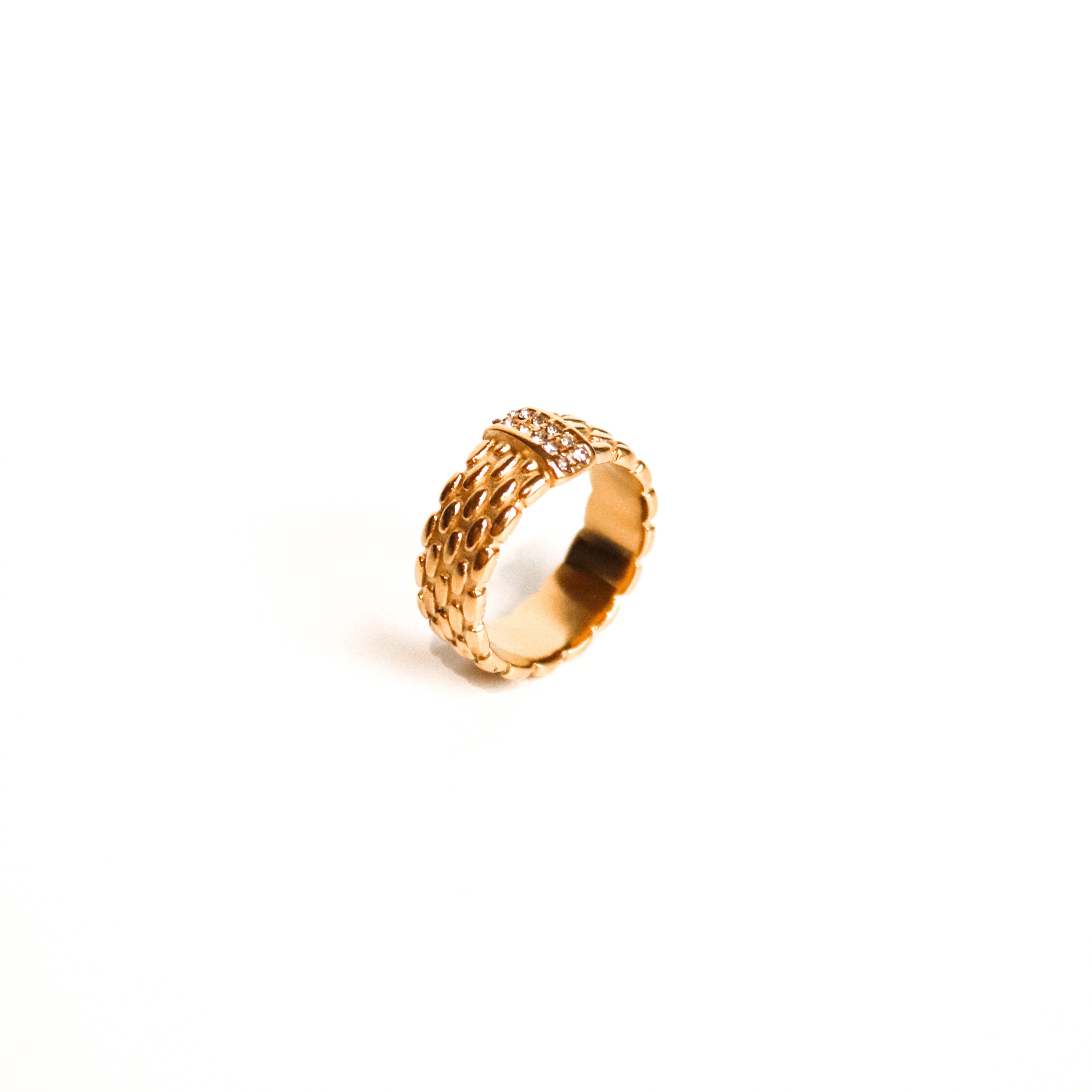 Francine Stone Ring Gold