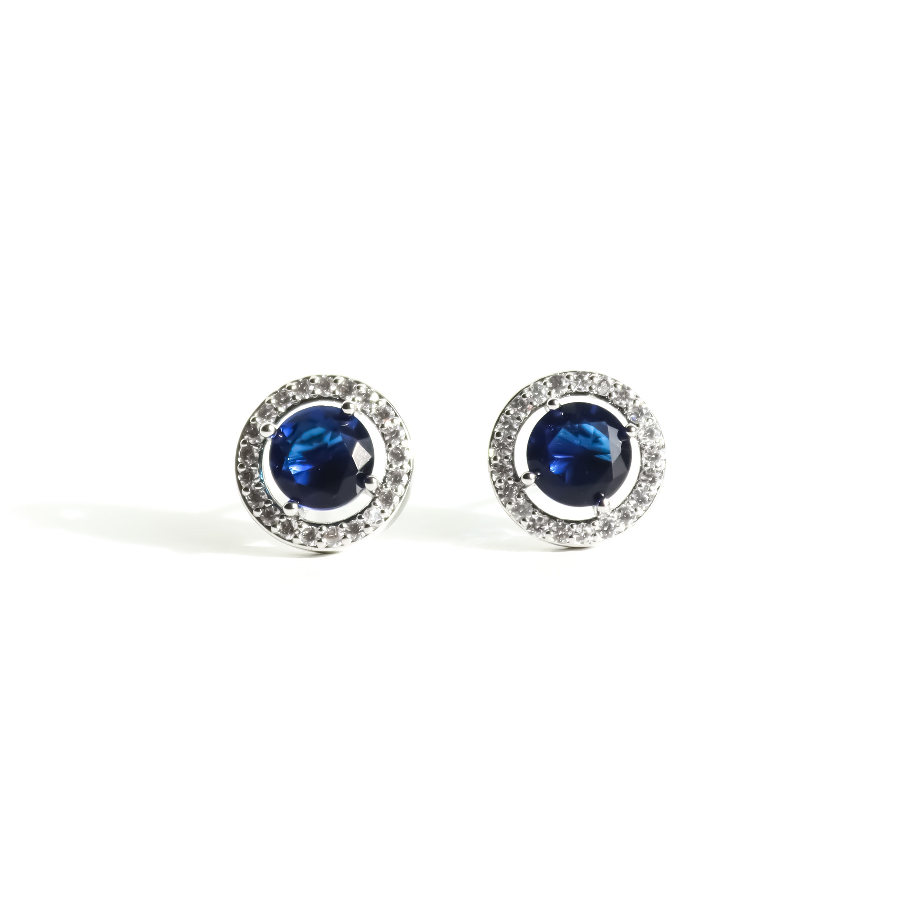 Elisabeth Earrings - Silver/Blue