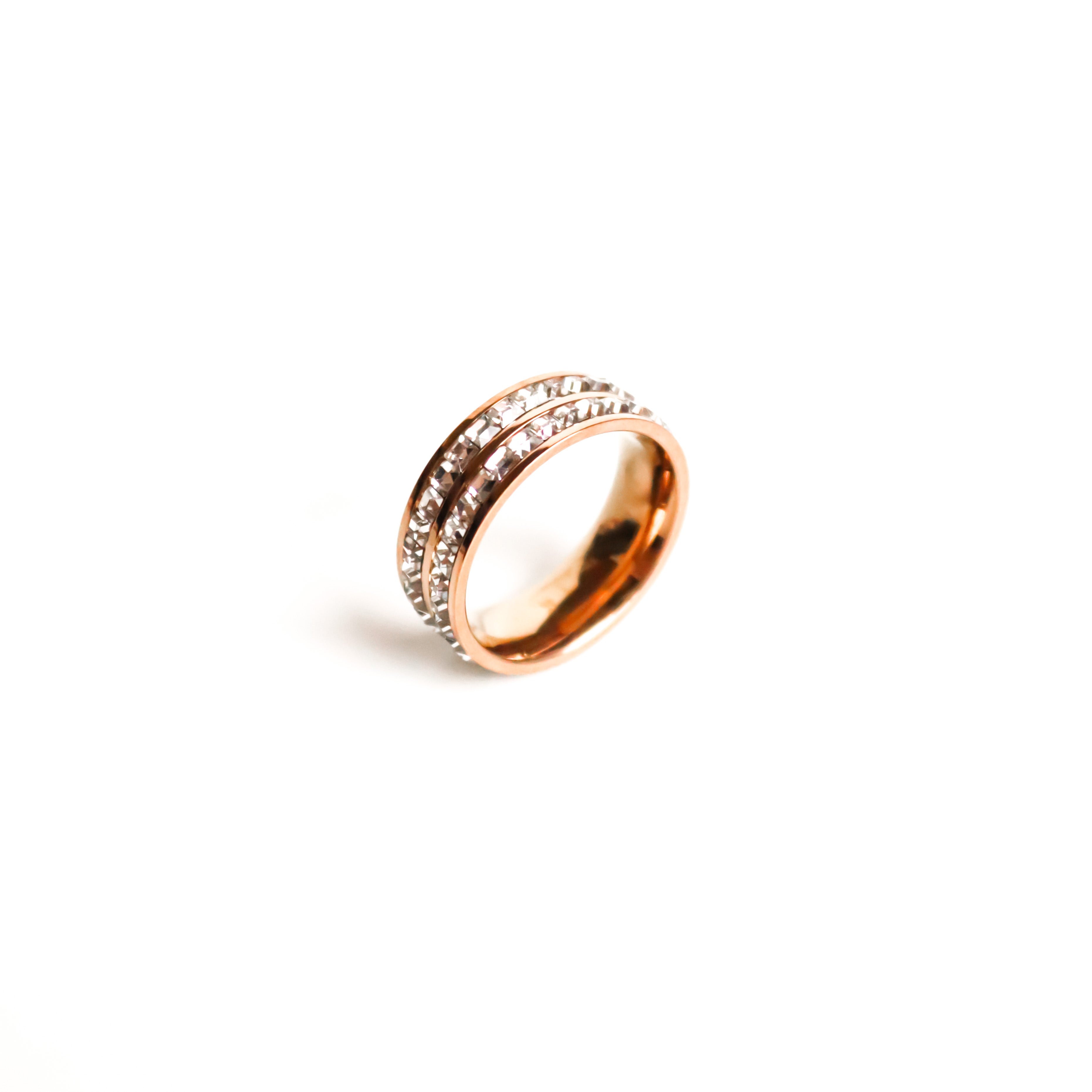 Chloé Stone Ring Rose Gold